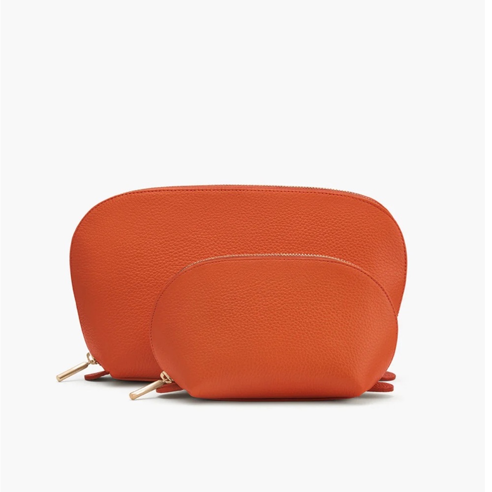 Cuyana Travel Case Set - Burnt Orange